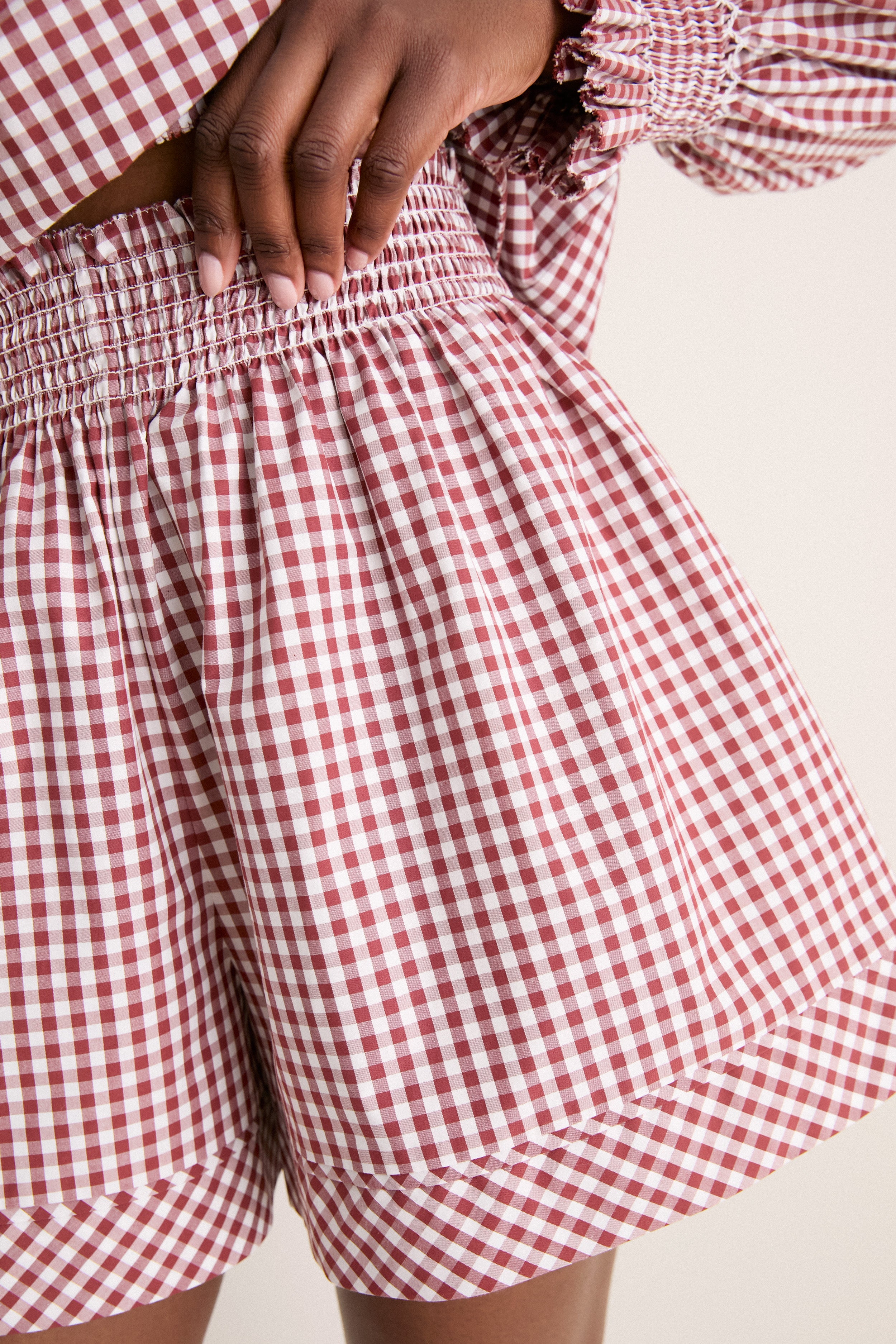 Cotswold Check Rust Jemma Short