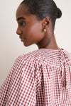 Cotswold Check Rust Hayes Top