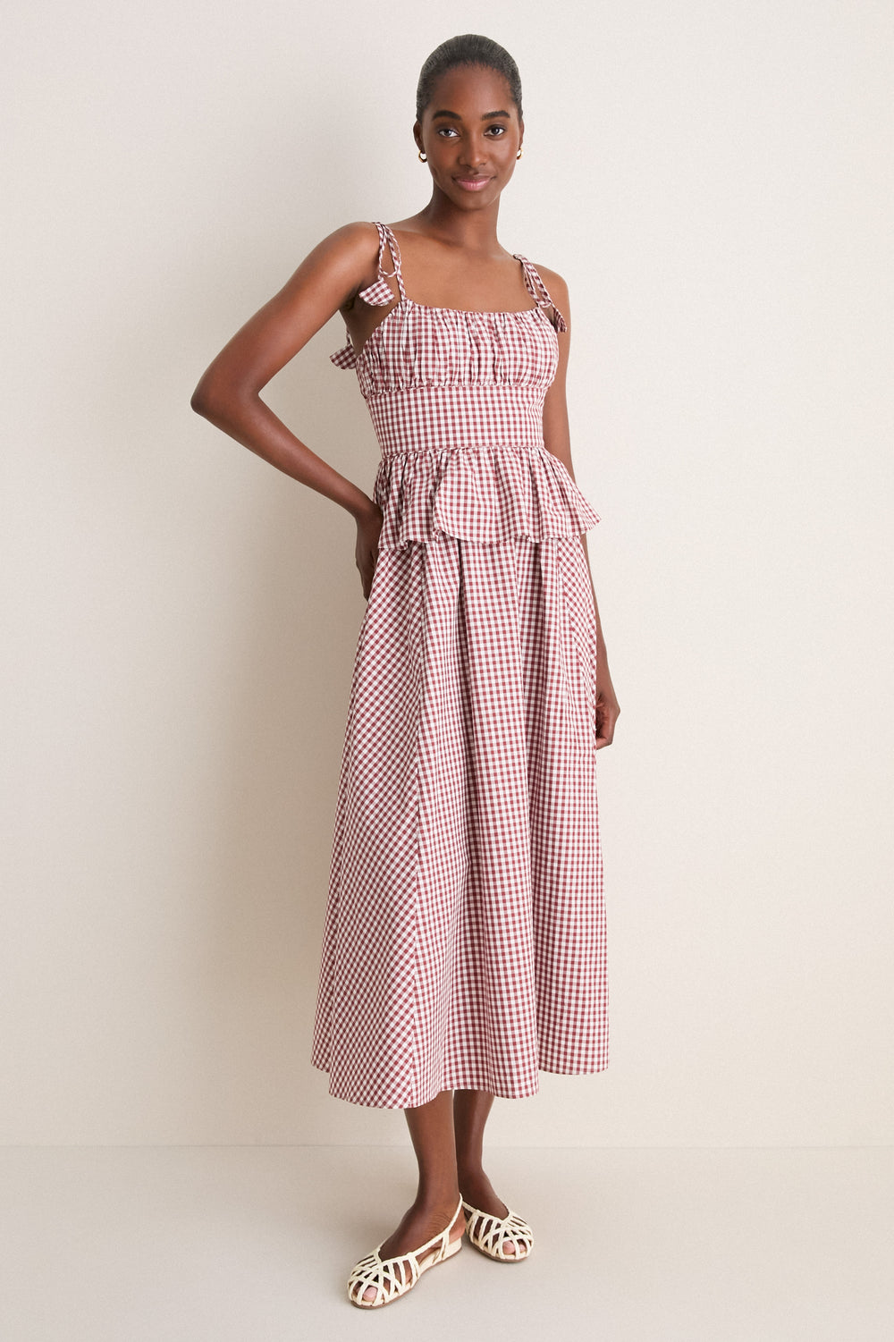 Cotswold Check Rust Betsy Dress