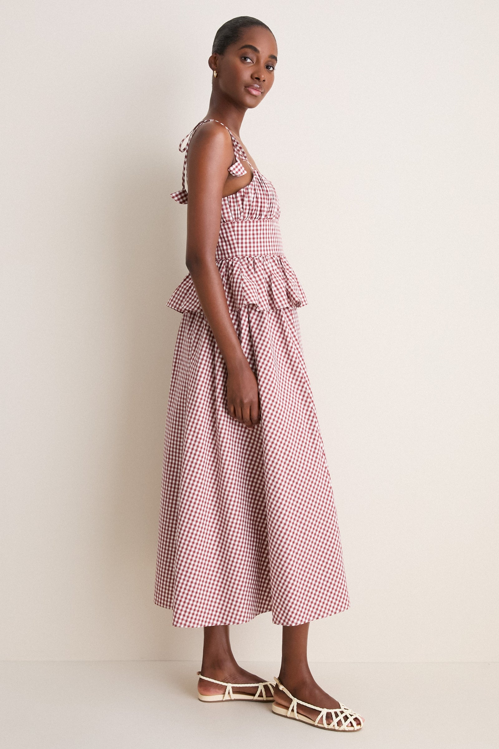 Cotswold Check Rust Betsy Dress
