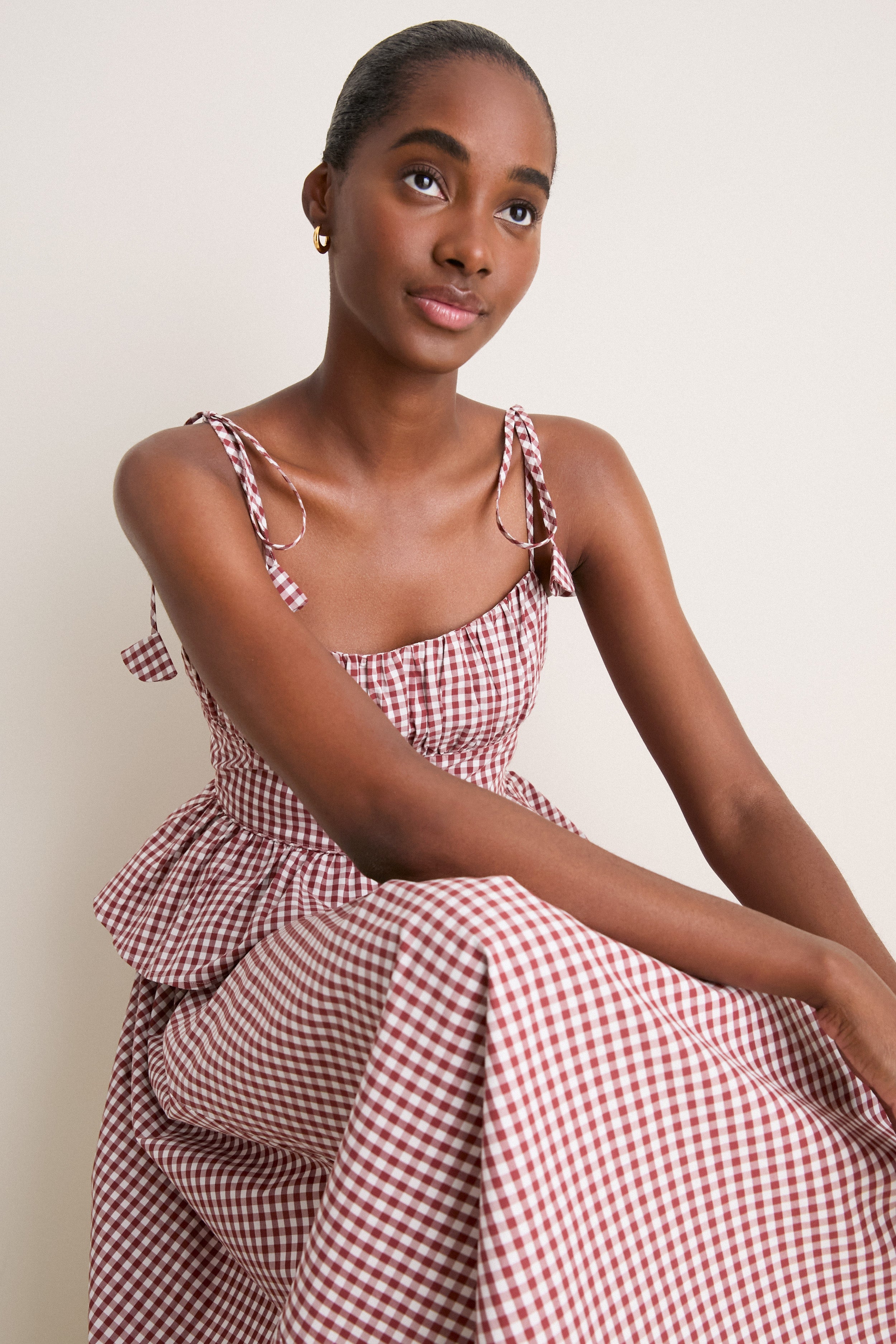 Cotswold Check Rust Betsy Dress