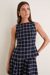 St Andrews Check Bini Top