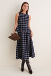St Andrews Check Bini Top