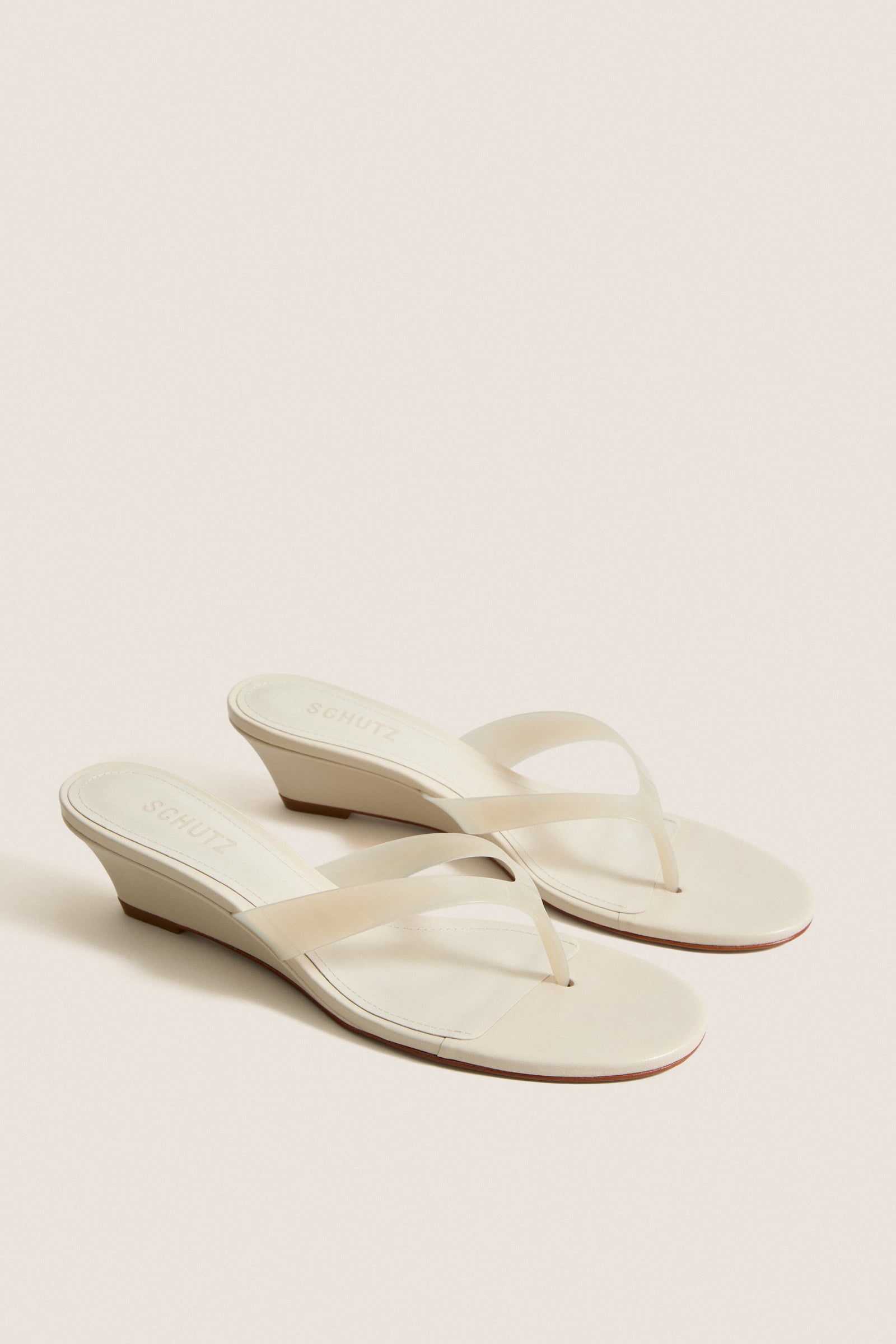 Sugar White Roslyn Wedge Sandals