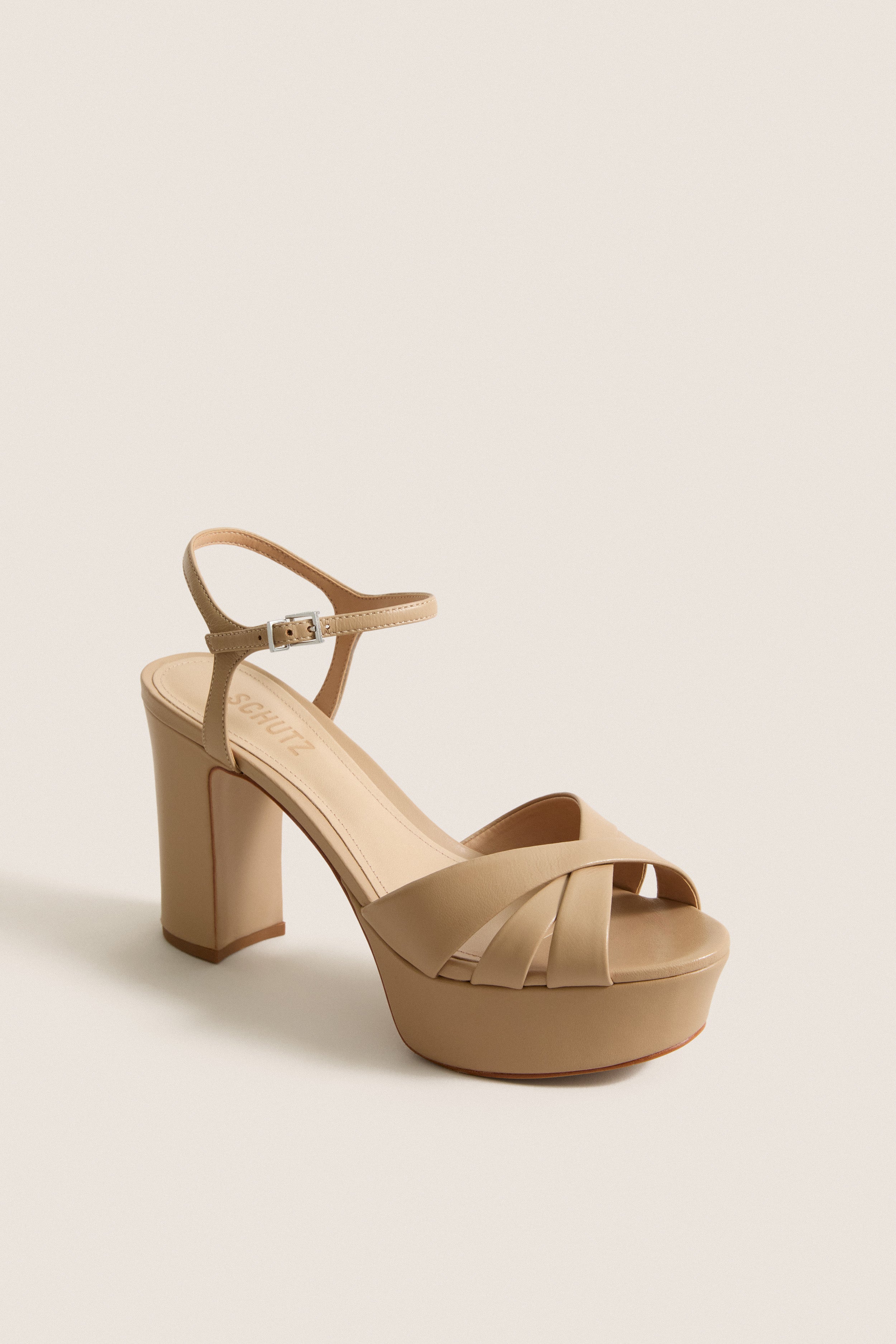 Light Nude Keefa Platform Heels | Schutz