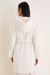 Cream Aarti Plush Fleece Robe