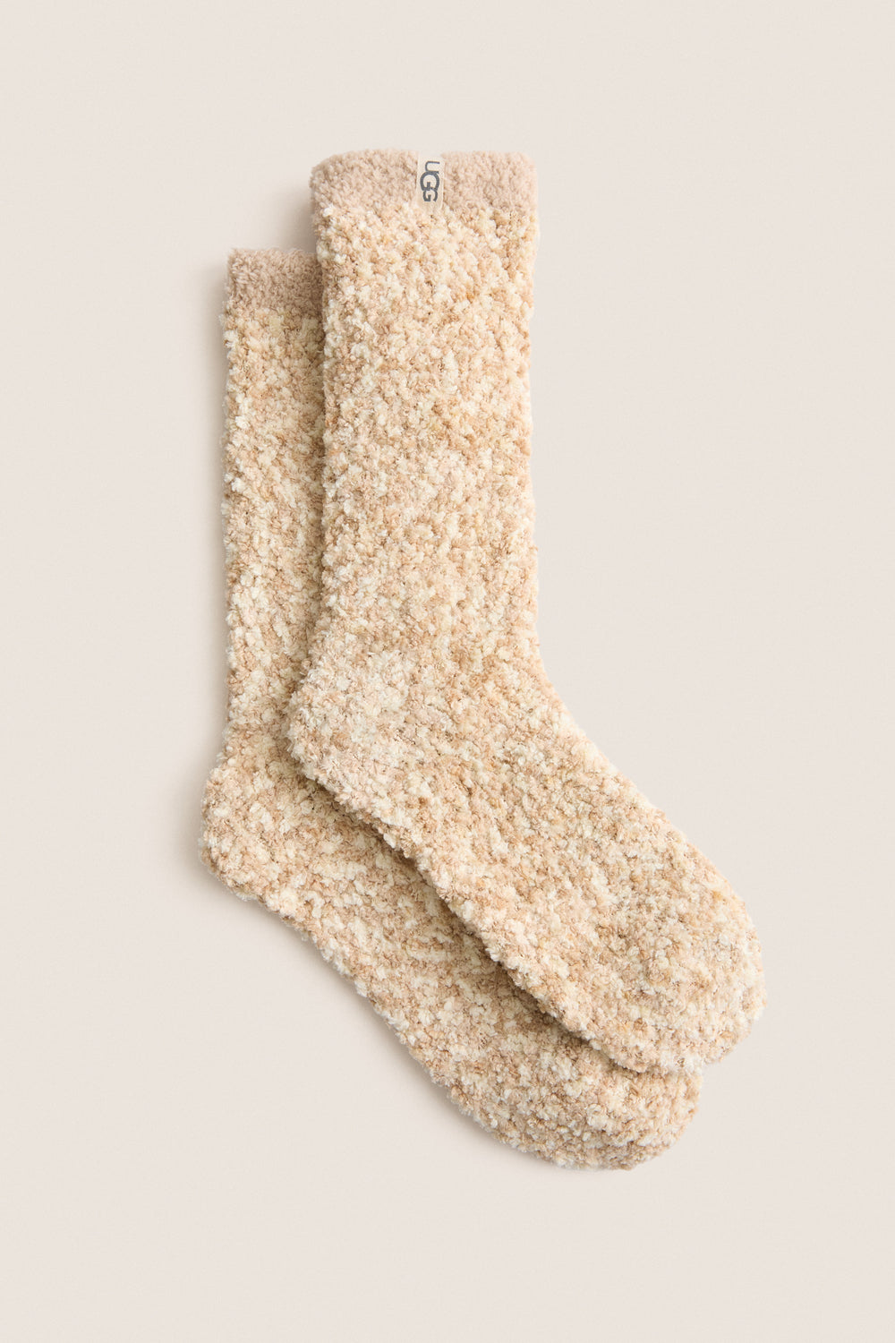 Cream Cozy Chenille Socks