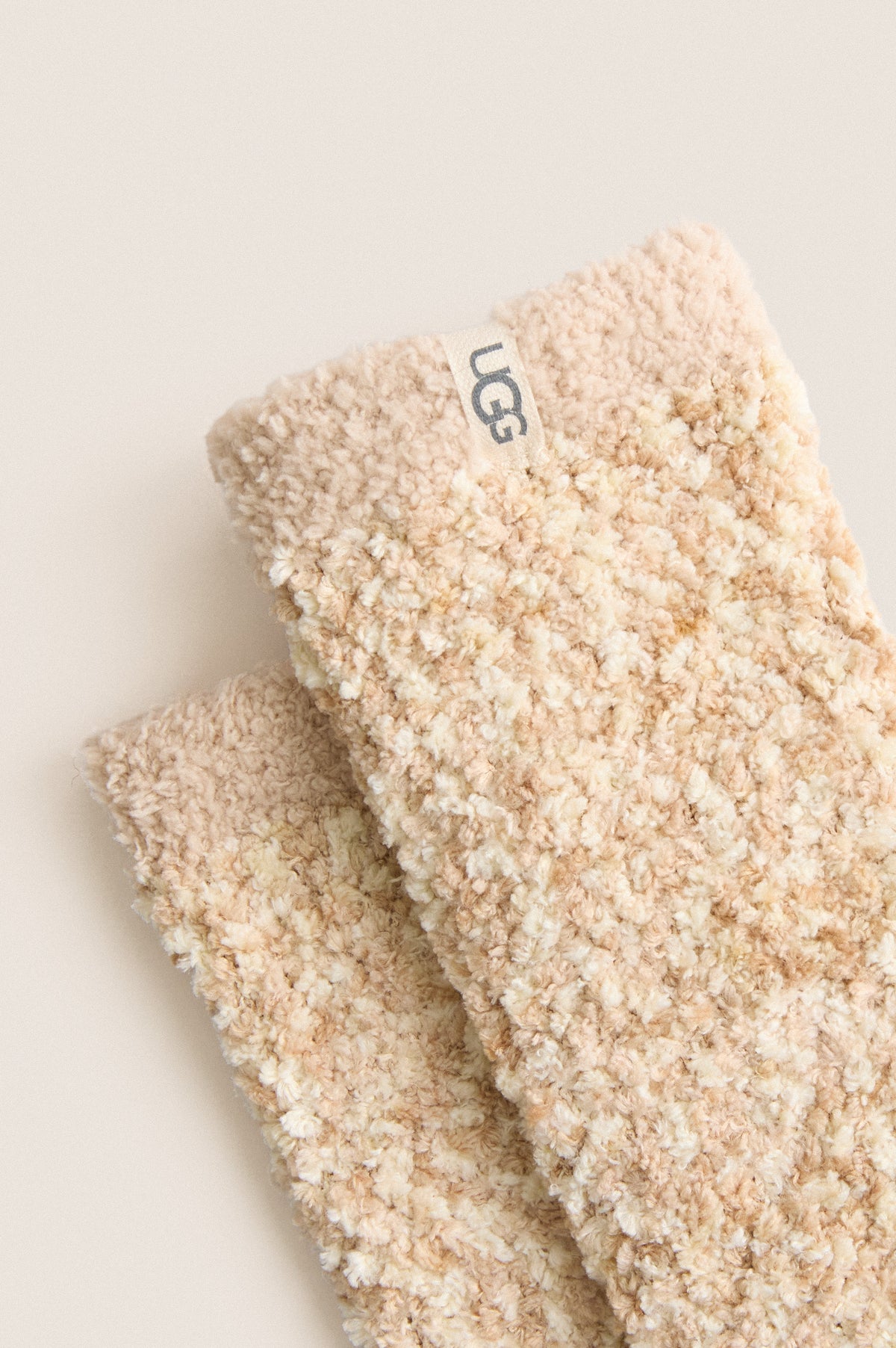 Cream Cozy Chenille Socks