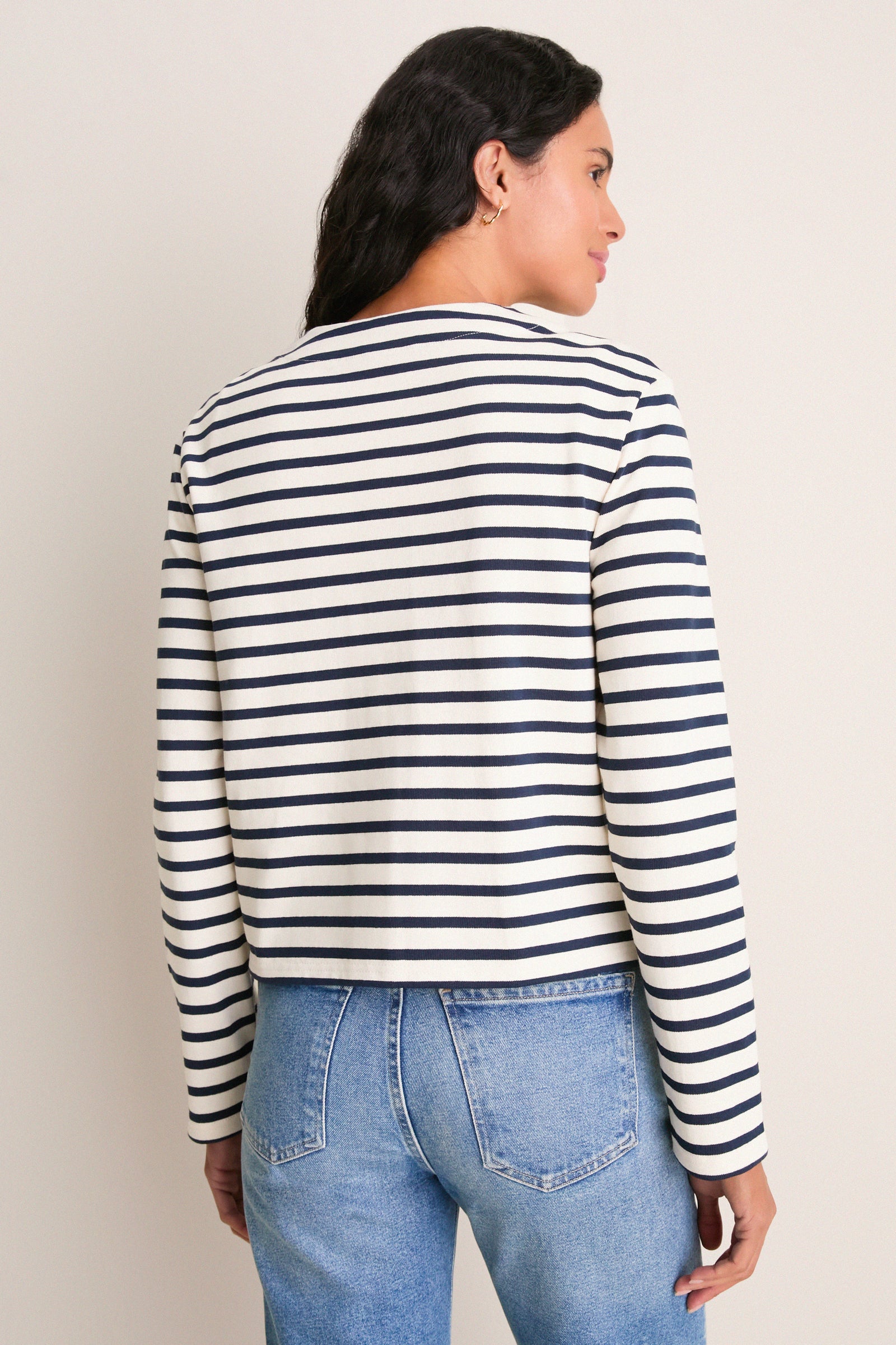 Ecru Marine Arignac Cardigan
