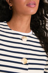 Ecru Marine Arignac Cardigan
