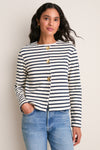Ecru Marine Arignac Cardigan