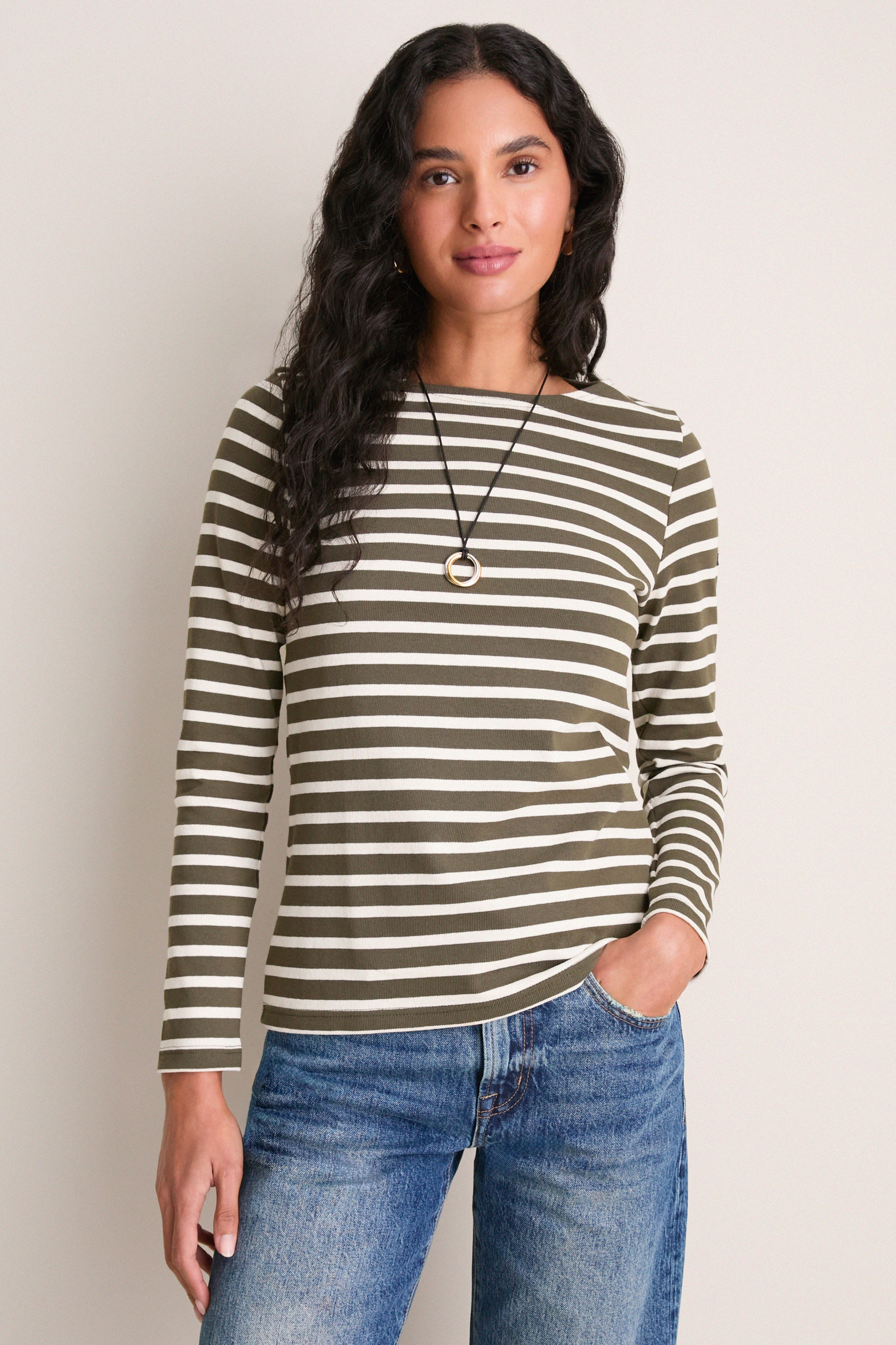 Land Ecru Meridame II Breton Shirt