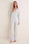 On the Slopes Gisele Printed Long PJ Set