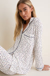 On the Slopes Gisele Printed Long PJ Set