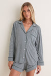 Ivory and Pine Gisele Printed Long Sleeve Shirt PJ Set