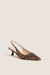 Leopard Satin Audrey Heels