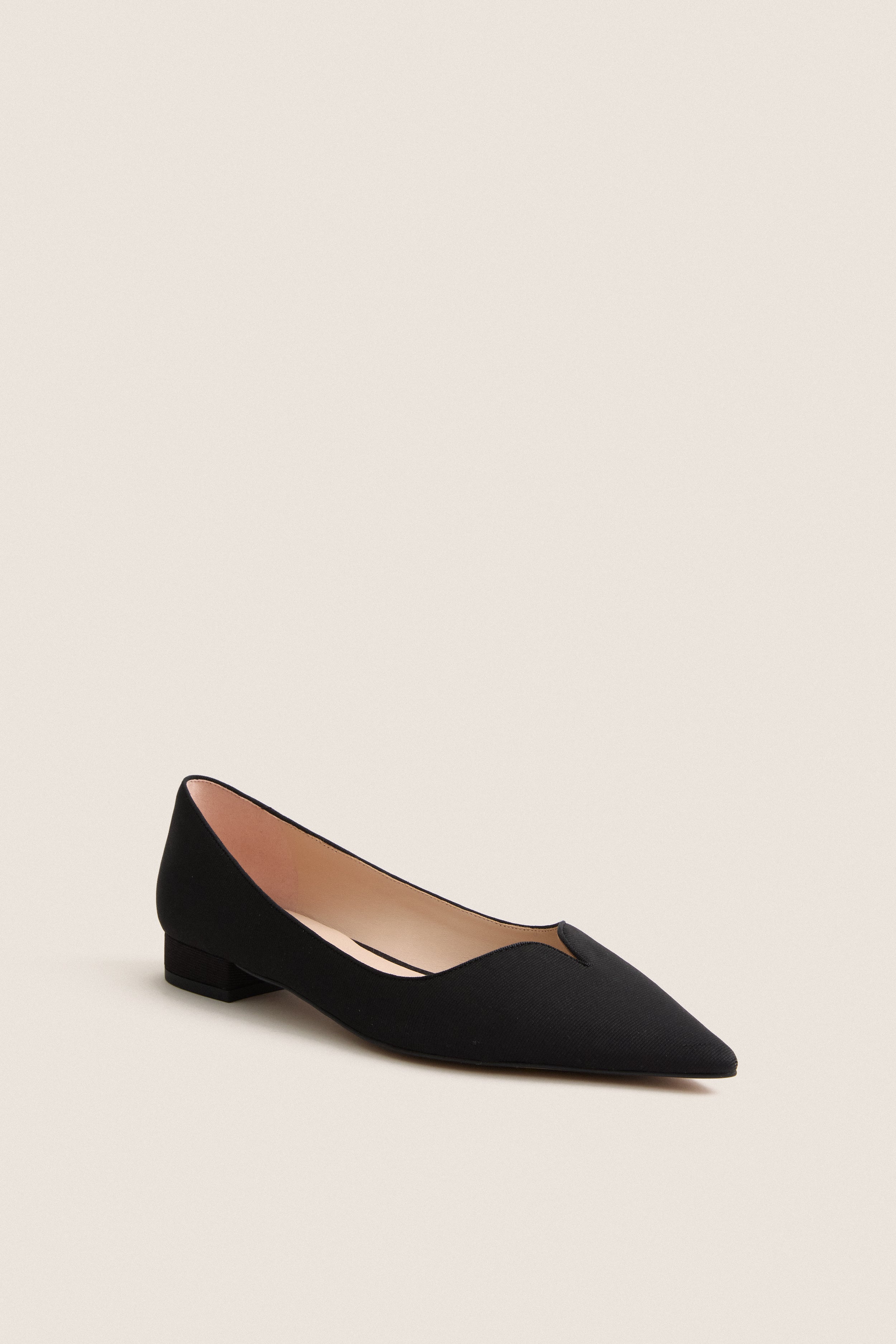 Black Silk Camilla Flats