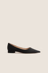 Black Silk Camilla Flats