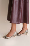 Snakeskin Embossed Kira Heels