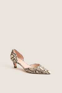 Snakeskin Embossed Kira Heels