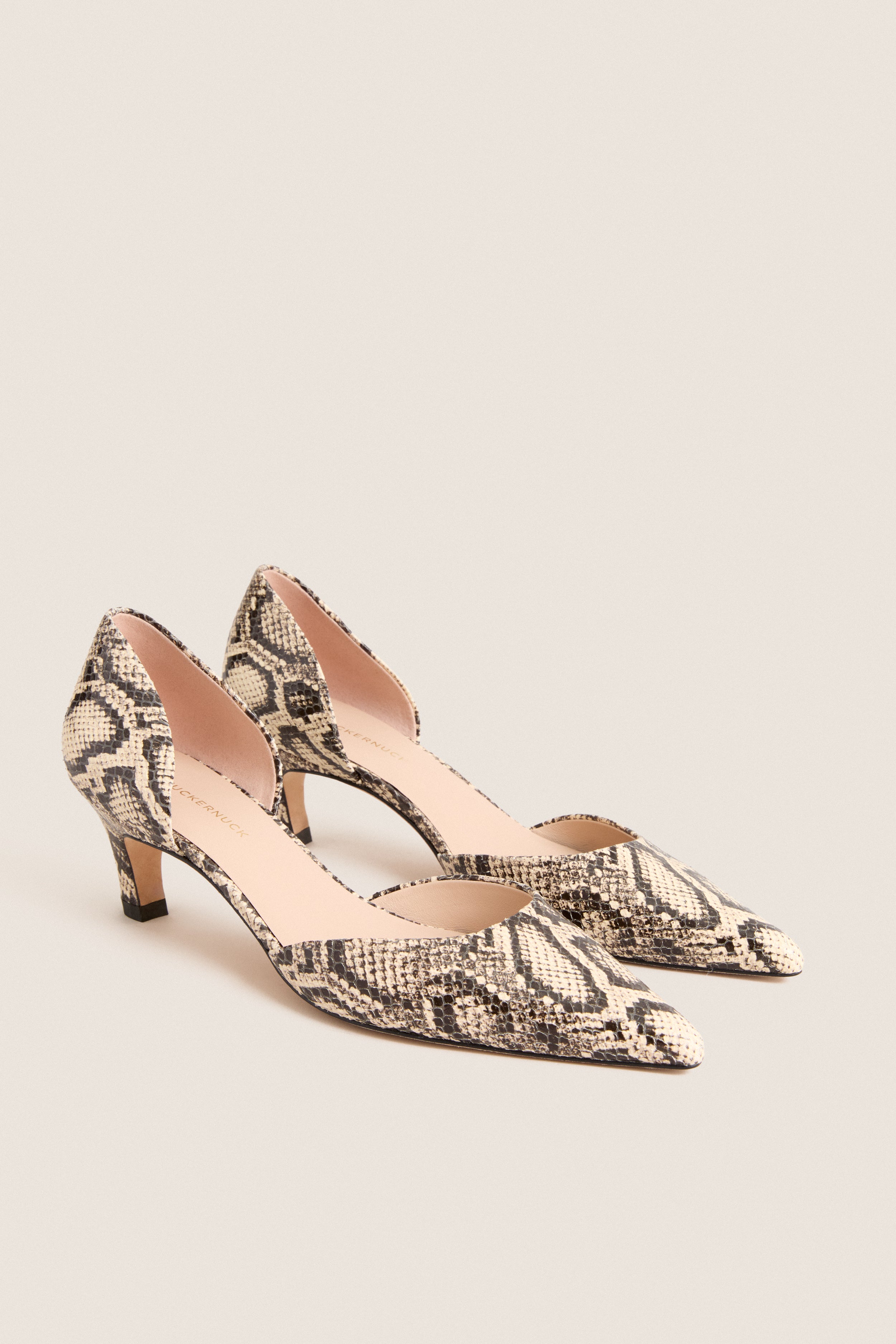 Snakeskin Embossed Kira Heels