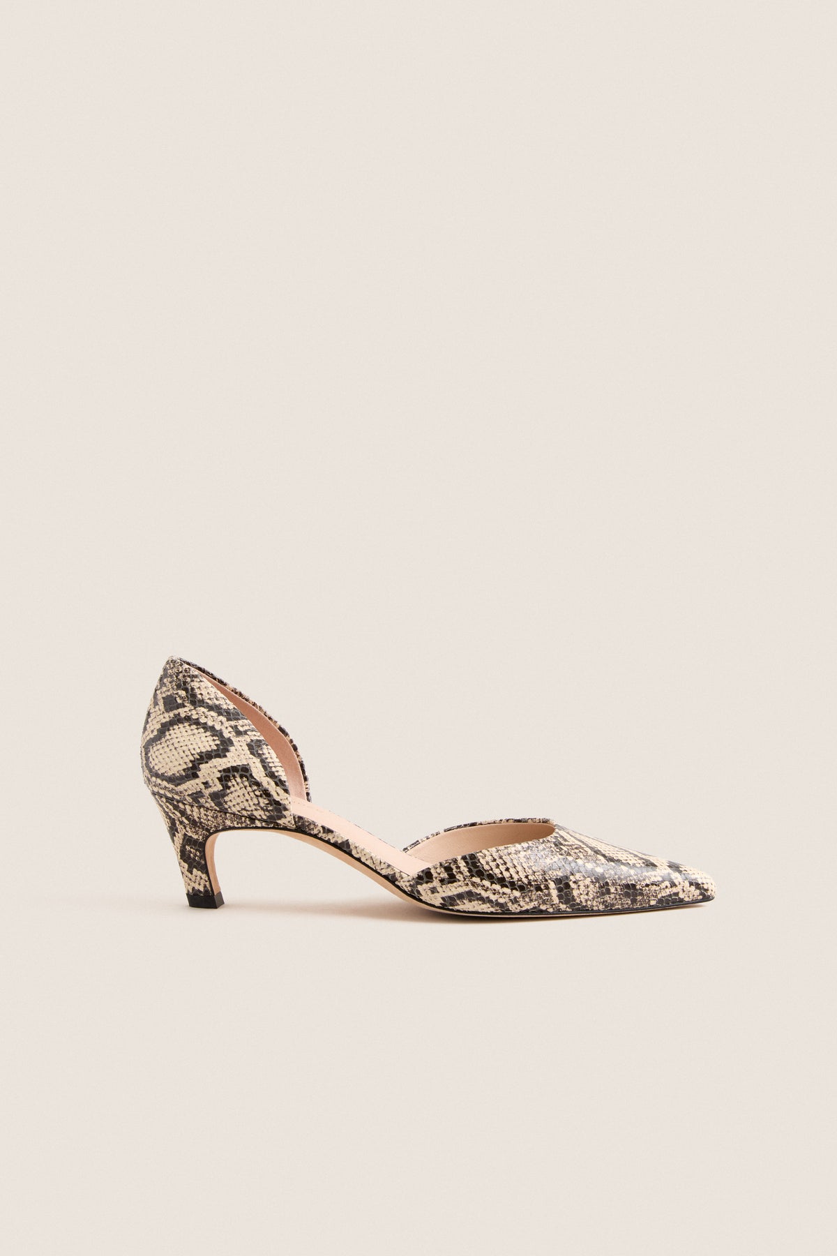 Snakeskin Embossed Kira Heels