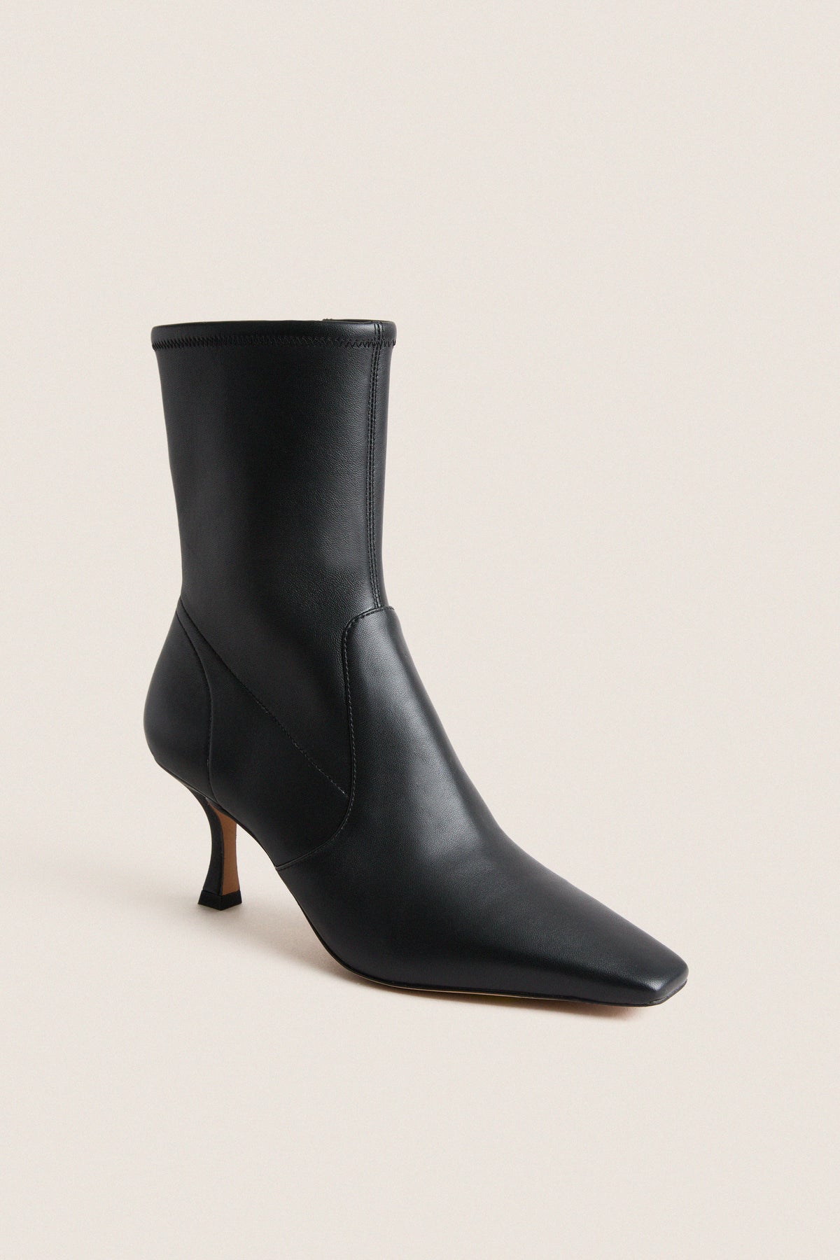 Black Leather Madelyn Boots