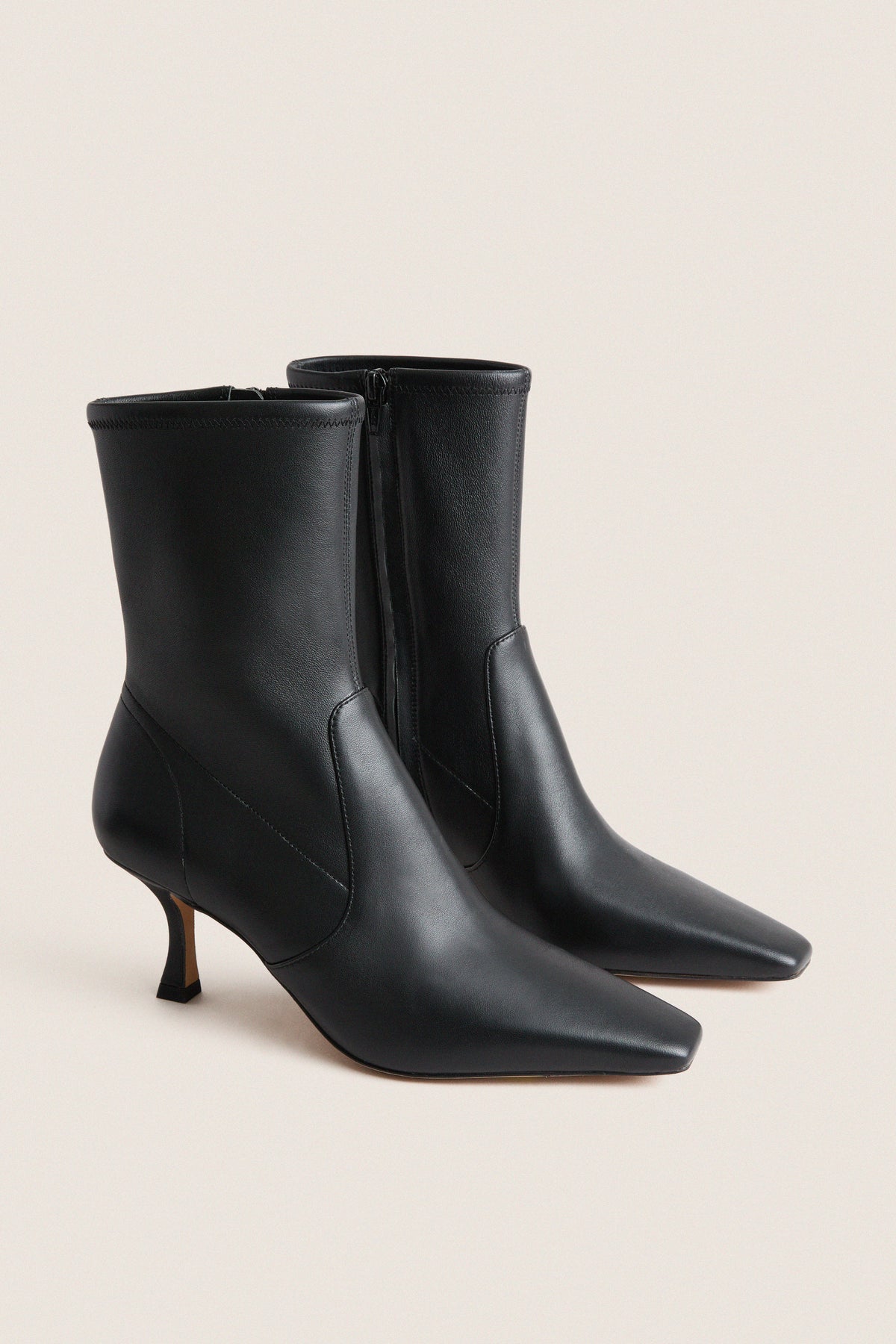 Black Leather Madelyn Boots
