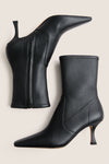Black Leather Madelyn Boots