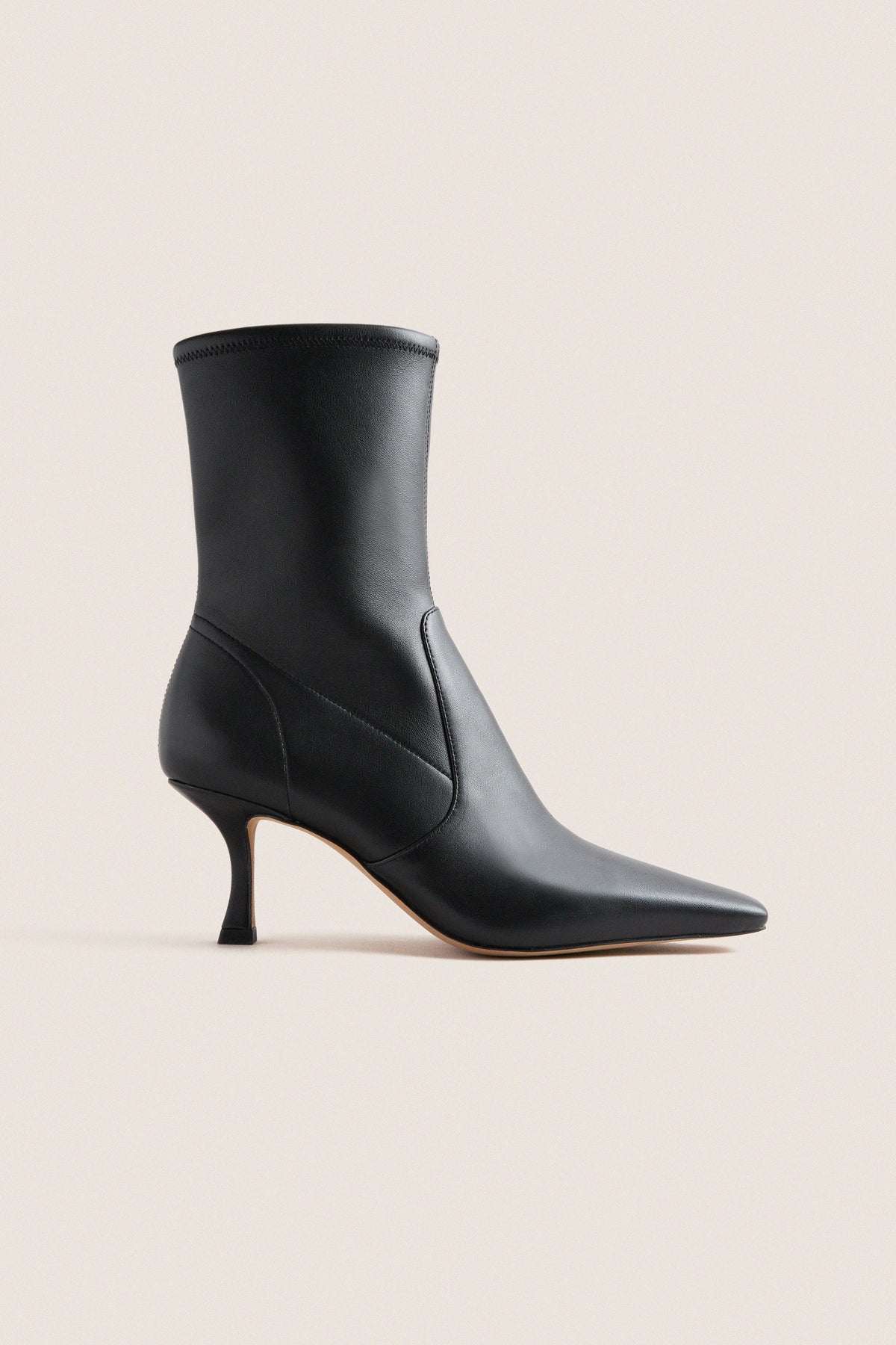 Black Leather Madelyn Boots