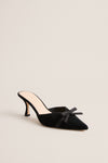 Black Suede Molly Heels