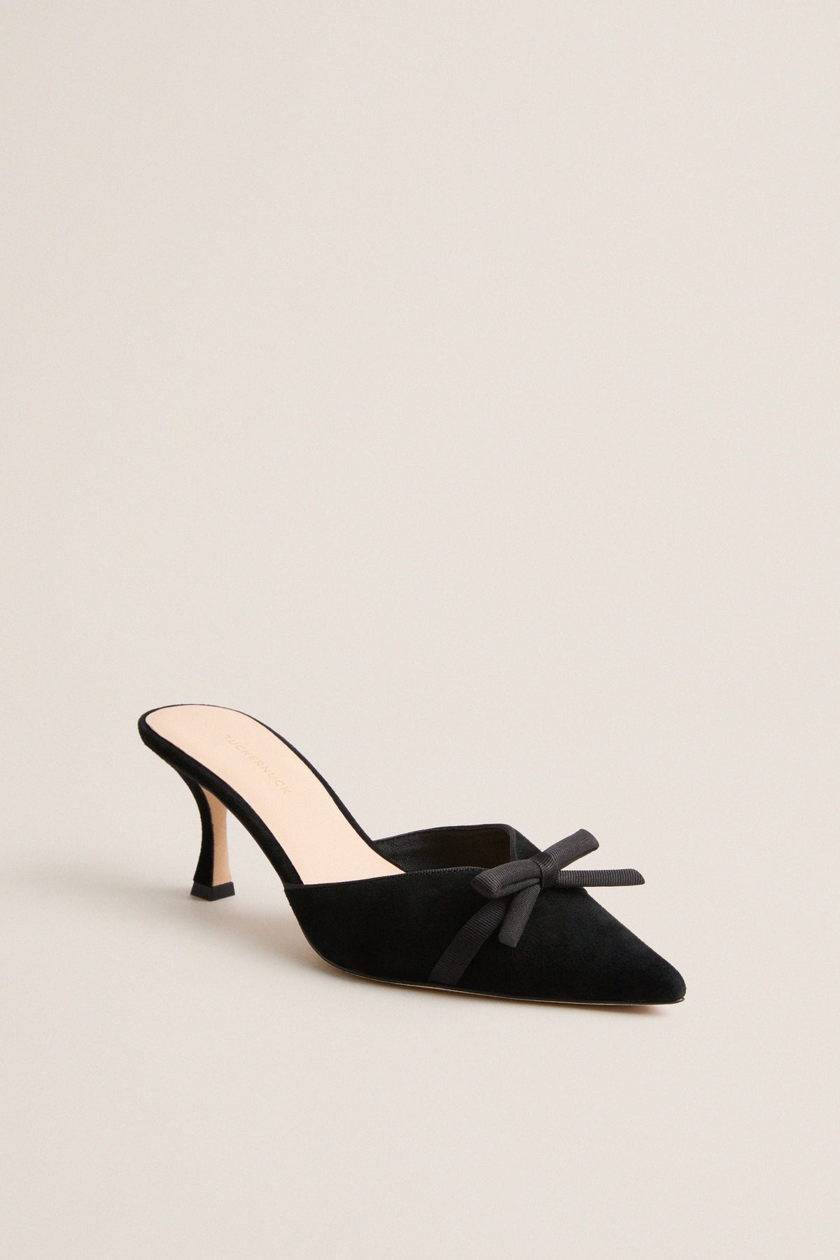 Black Suede Molly Heels