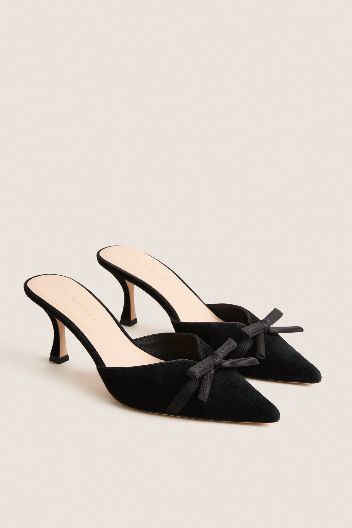 Black Suede Molly Heels