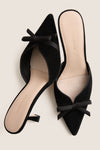 Black Suede Molly Heels