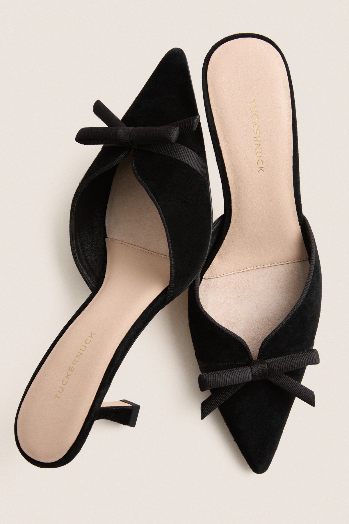 Black Suede Molly Heels
