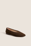 Chocolate Suede Nina Flats