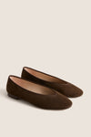 Chocolate Suede Nina Flats