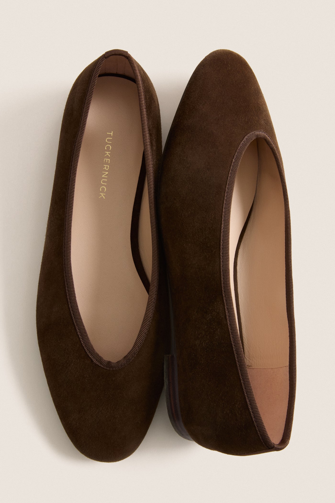 Chocolate Suede Nina Flats