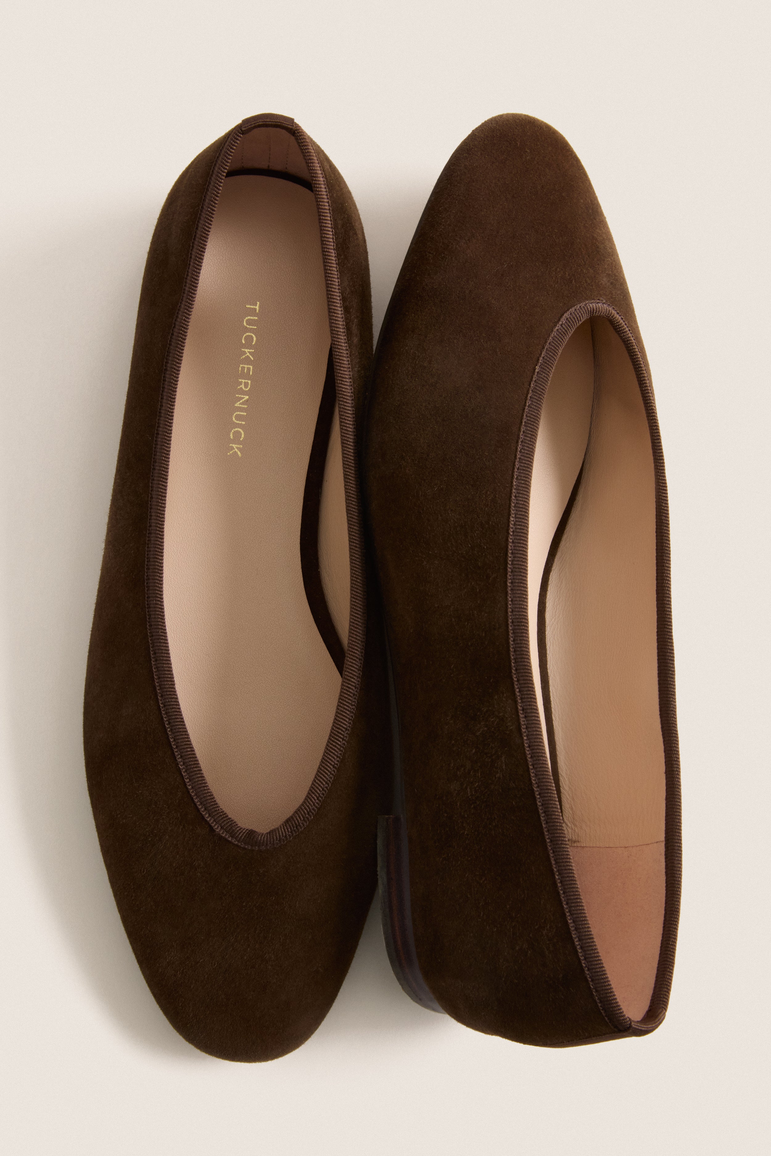 Chocolate Suede Nina Flats