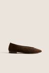 Chocolate Suede Nina Flats