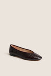 Oxblood Croc Nina Flats