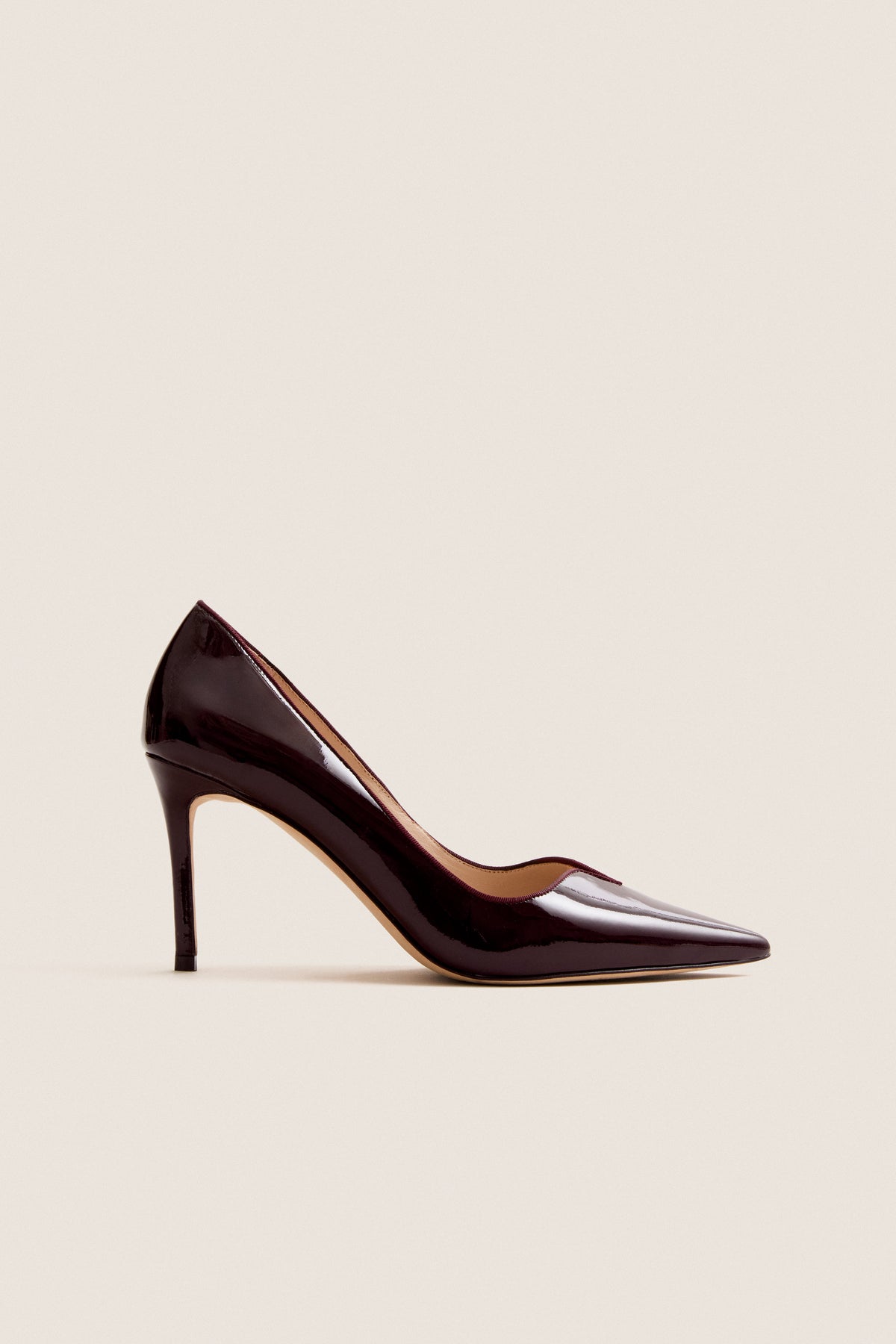 Oxblood Patent Leather Penelope Heels