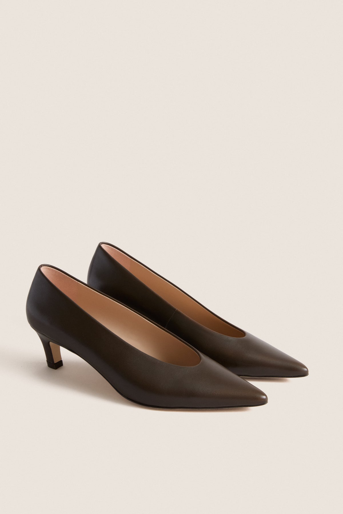 Chocolate Leather Kendal Heels