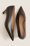 Chocolate Leather Kendal Heels