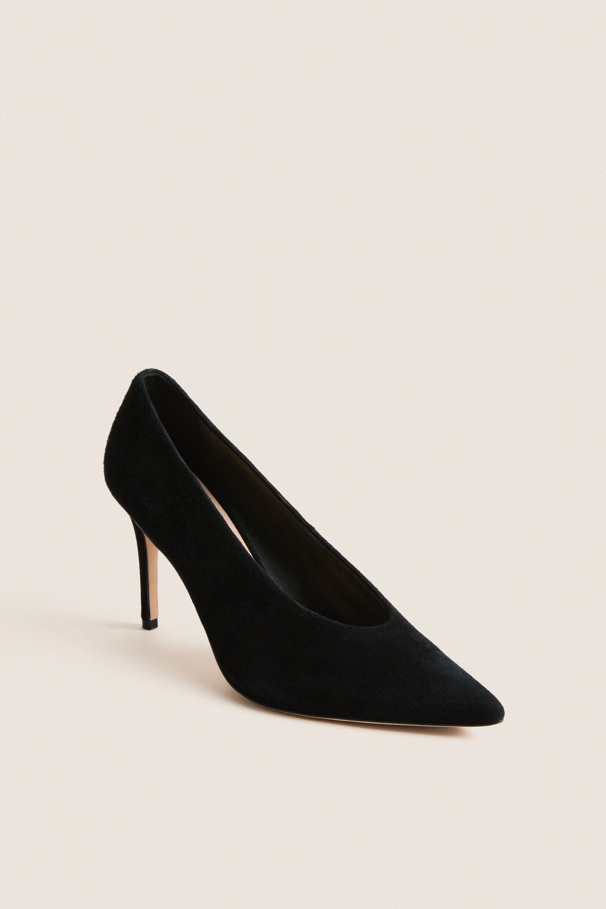 Black Suede Dove Heels