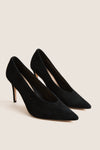 Black Suede Dove Heels