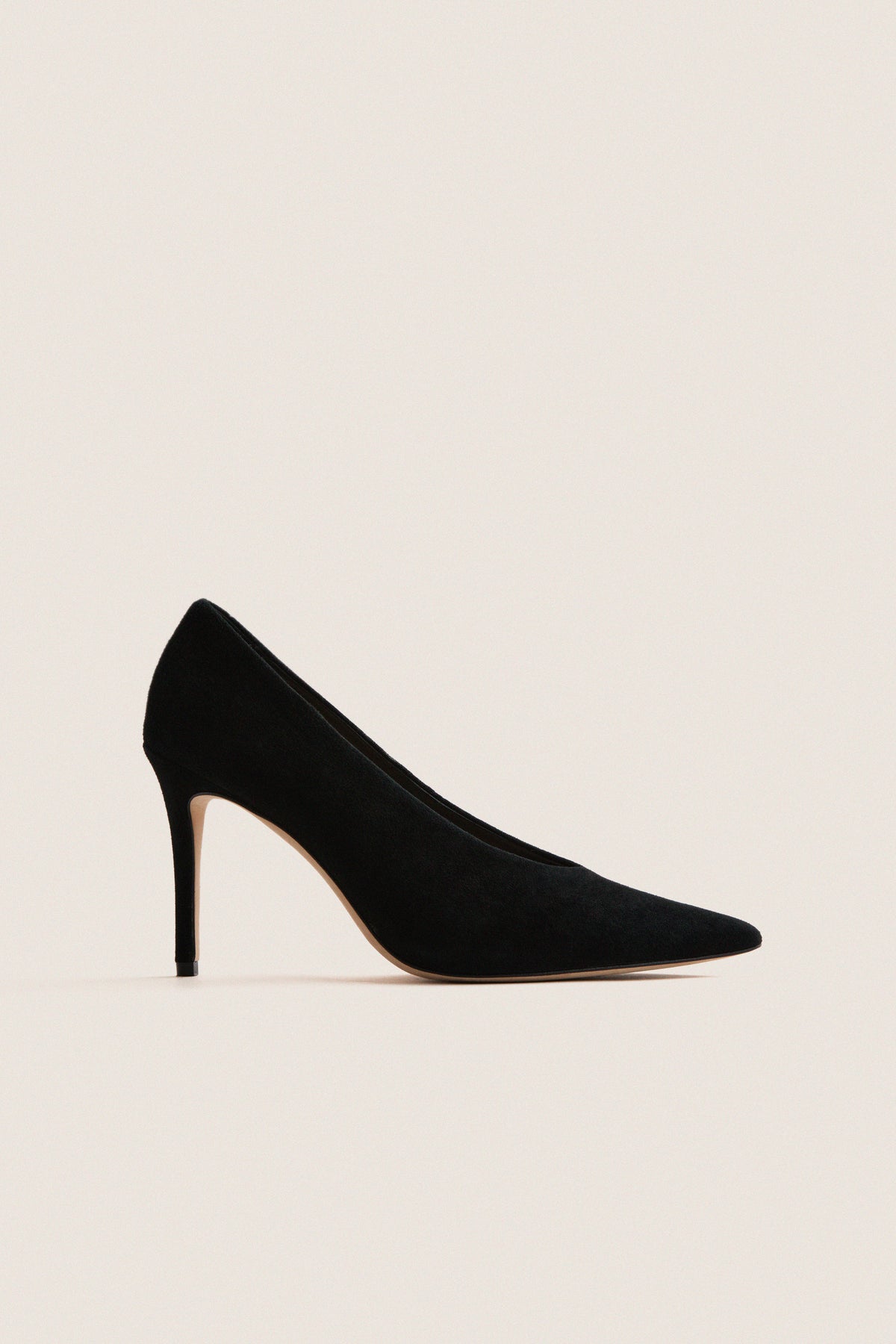Black Suede Dove Heels