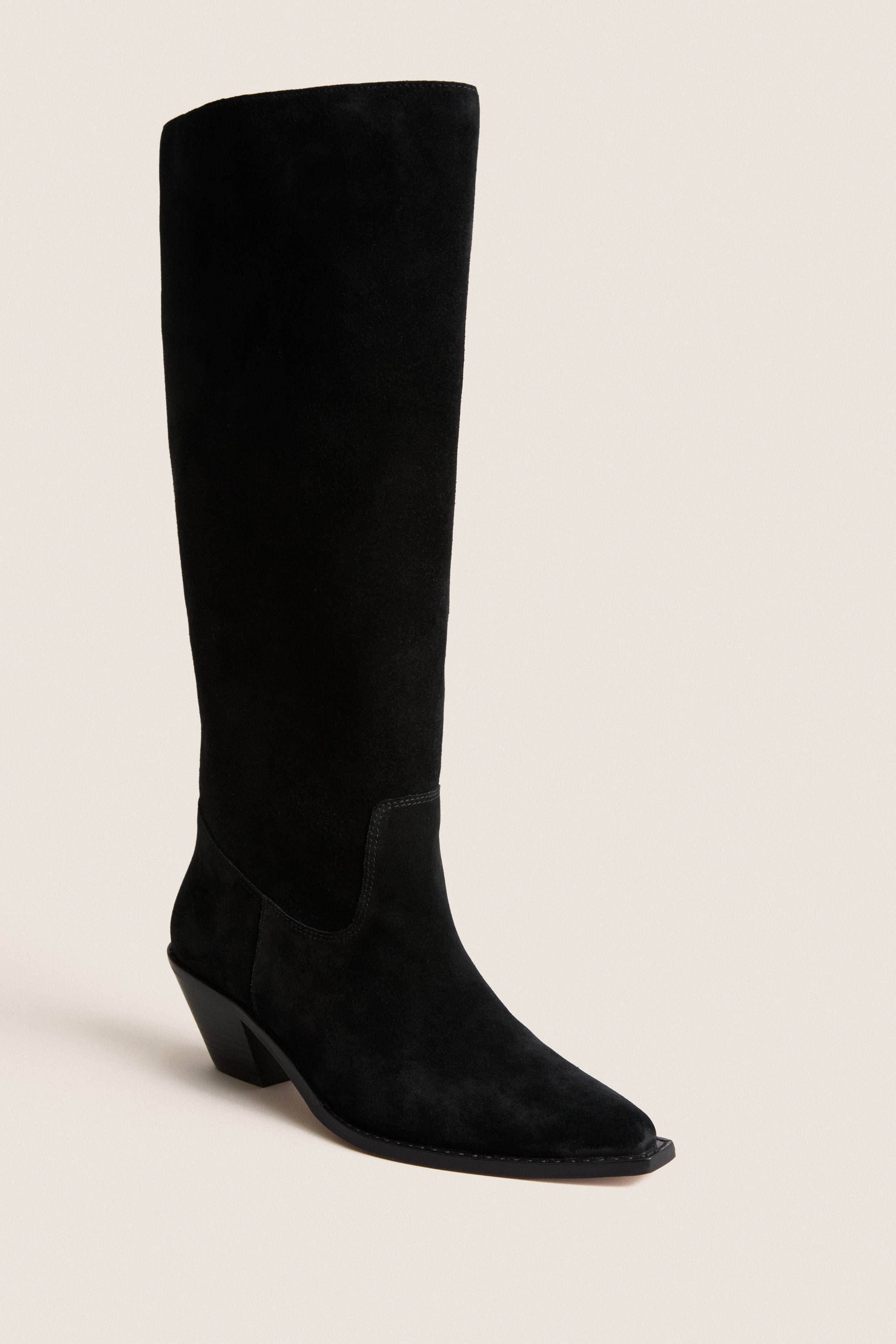 Black Suede Willa Boots