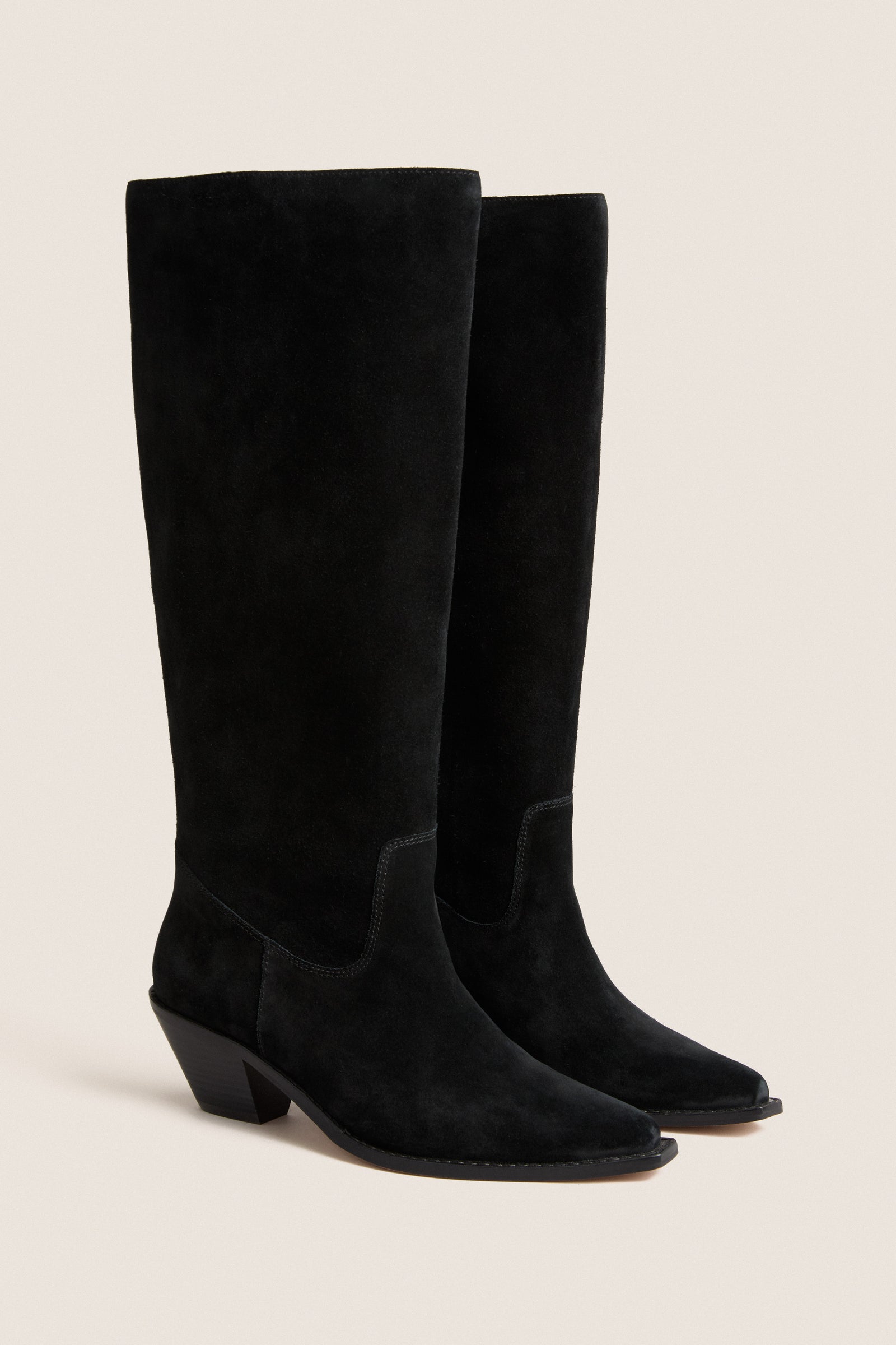 Black Suede Willa Boots