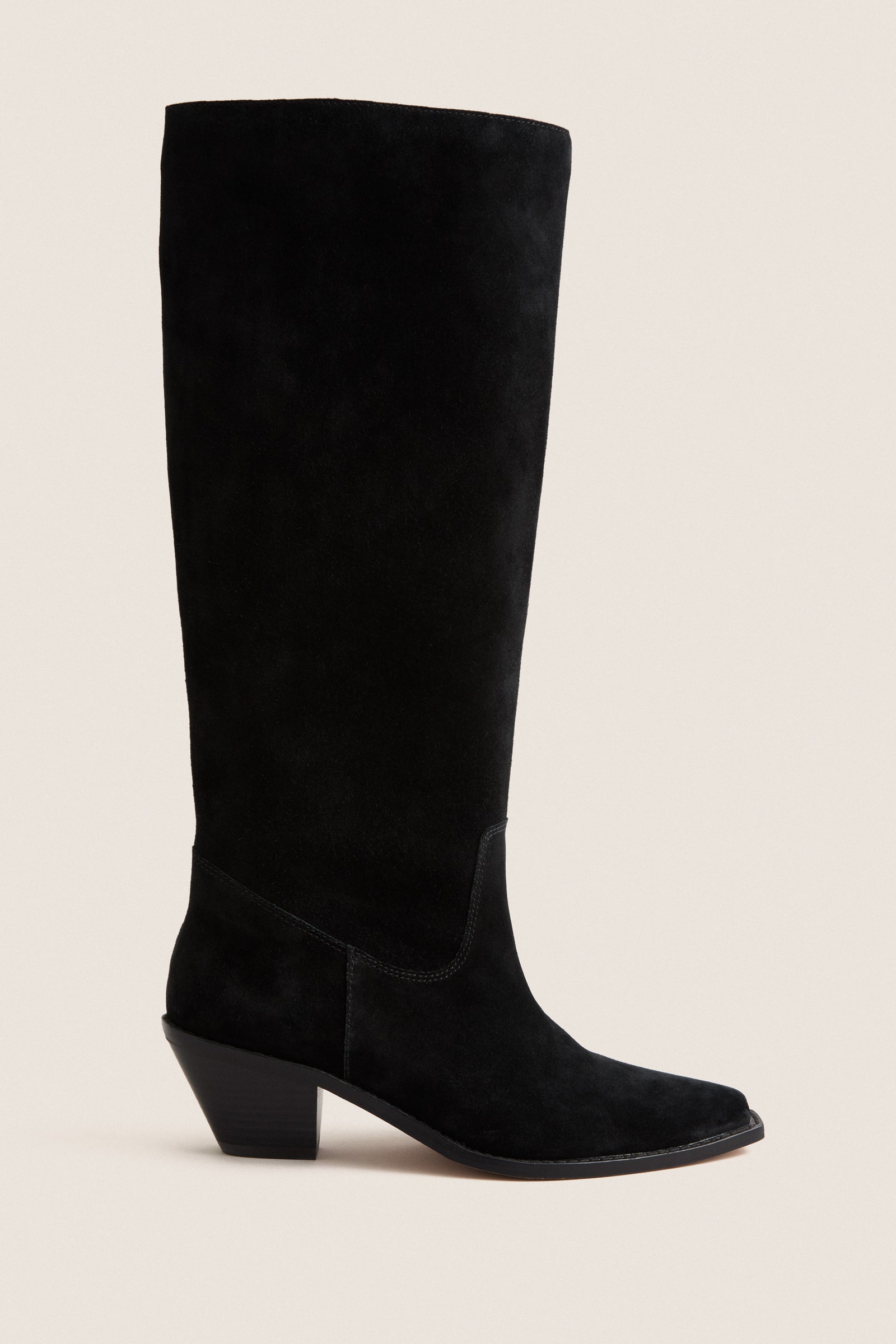 Black Suede Willa Boots